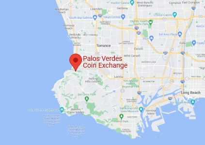 Palos Verdes Coin Exchange - location map