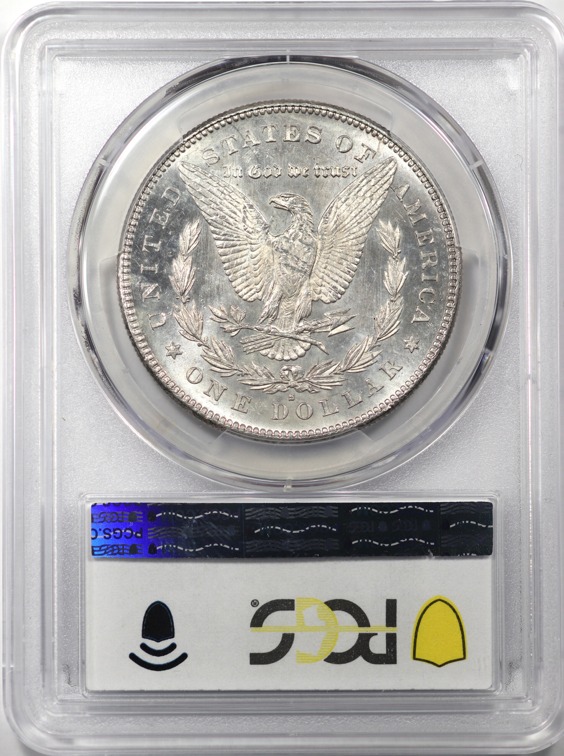 1878-S Morgan Silver Dollar, PCGS MS64, Reverse Slab
