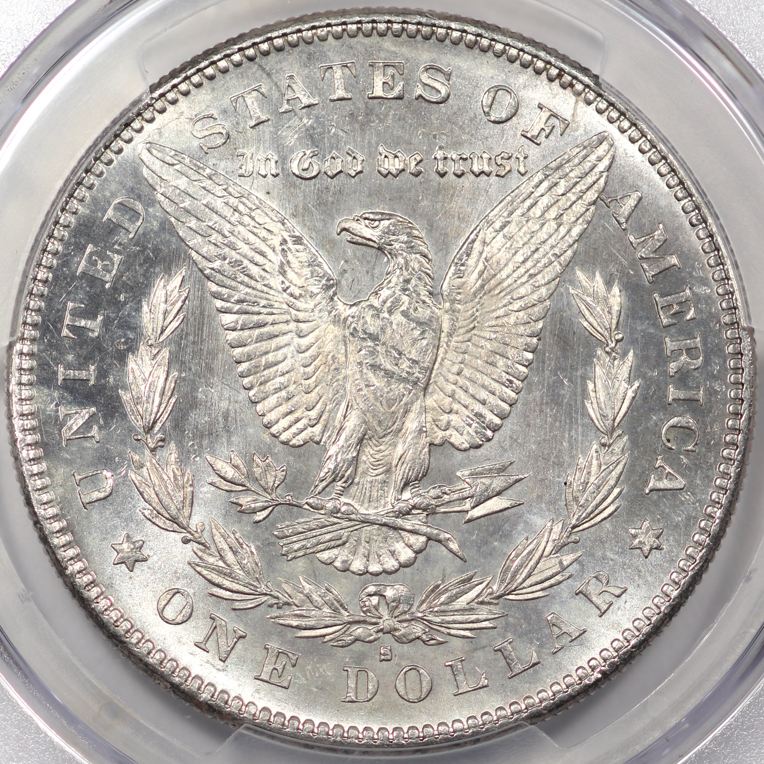 1878-S Morgan Silver Dollar, PCGS MS64, Reverse