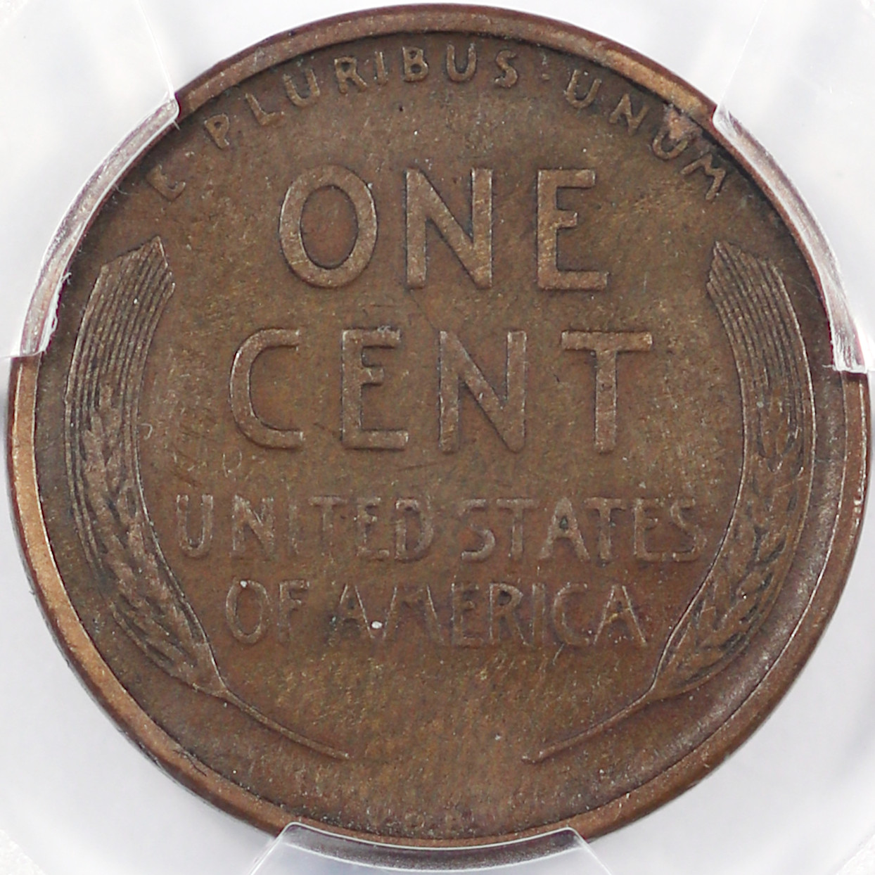 1909-S VDB Lincoln Wheat Cent, PCGS VF20, Reverse