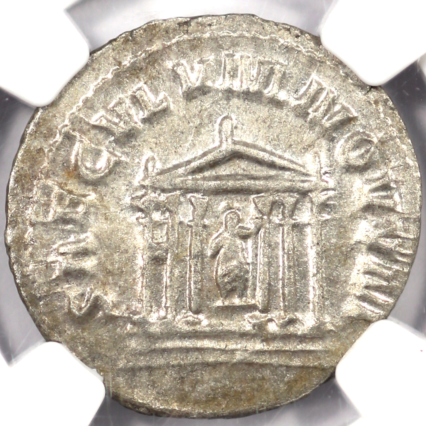 AD 244-249 Roman Empire Philip I AR Double Denarius, NGC Ch AU, Reverse
