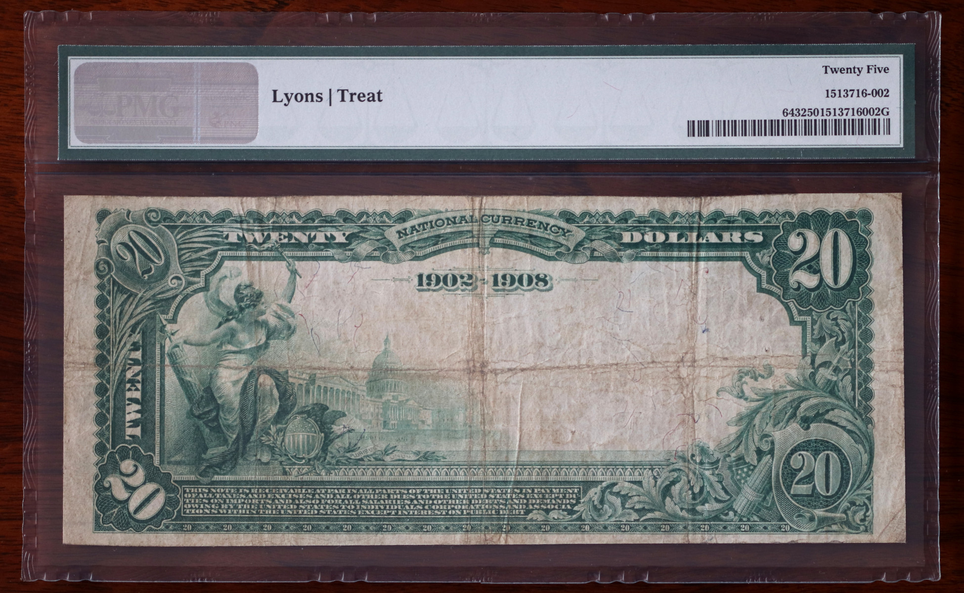 A $20 National Bank Note, Redondo Beach, certified PMG Very Fine 25, from The South Bay Collection of Rare National Bank Notes, offered by Palos Verdes Coin Exchange